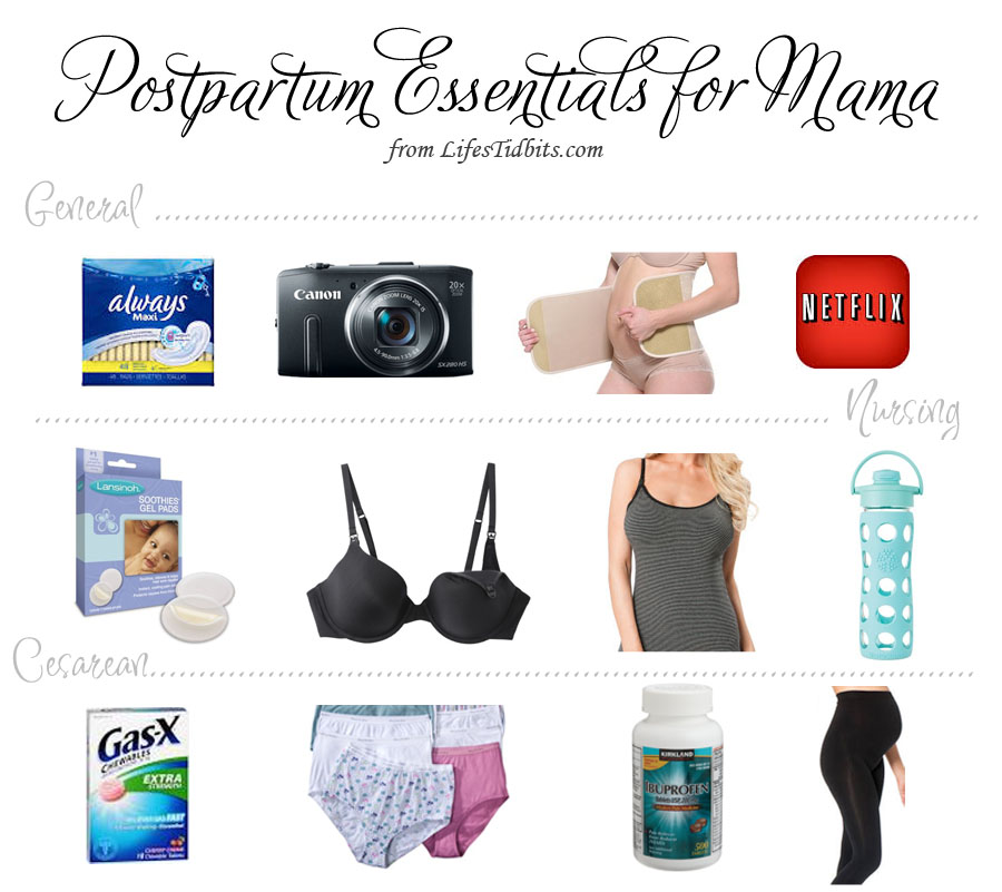 Postpartum Essentials for Mama - Life's Tidbits
