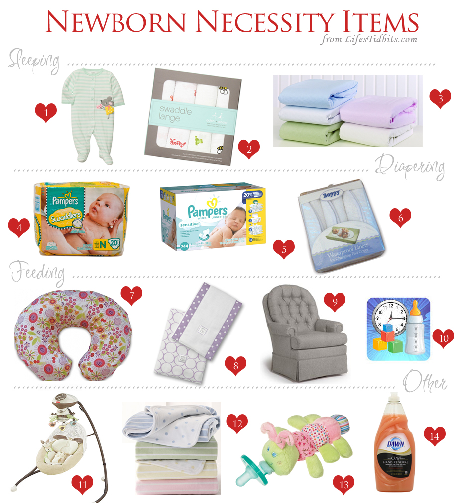 Newborn Necessity Items - Life's Tidbits
